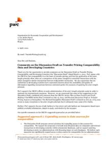 Microsoft Word - OECD Discussion Draft on Transfer Pricing Comparability and Developing Countries - PwC Comments 4.11.docx