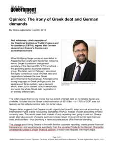 Global Government Forum_Opinion the irony of Greek debt and German demands_20150406