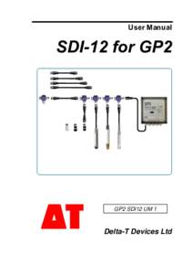 User Manual  SDI-12 for GP2 GP2 SDI12 UM 1