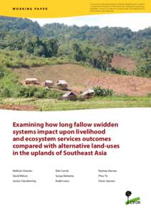 This review is associated with the Evidence-Based Forestry initiative, a collaboration between CIFOR and partner institutions supporting systematic reviews of evidence to enable better-informed decisions about forests an