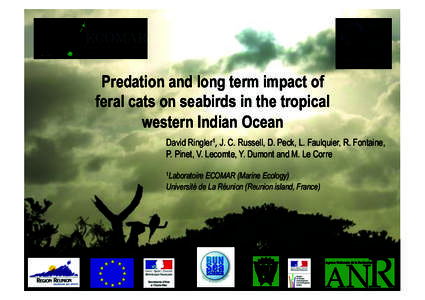 Predation and long term impact of feral cats on seabirds in the tropical western Indian Ocean David Ringler1!
