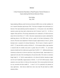 Critical Temperature Dependence of High Frequency Electron Dynamics in Superconducting Hot-Electron Bolometer Mixers