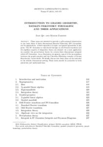 ARCHIVUM MATHEMATICUM (BRNO) Tomus[removed]), 415–471 INTRODUCTION TO GRADED GEOMETRY, BATALIN-VILKOVISKY FORMALISM AND THEIR APPLICATIONS