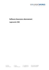 Software Assurance abonnement Logicworks CRM Bezoekadres  Postadres