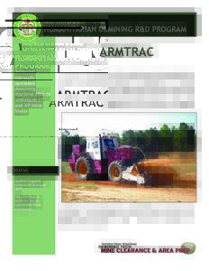 UNITED STATES DEPARTMENT OF DEFENSE  HUMANITARIAN DEMINING R&D PROGRAM ARMTRAC Armored,