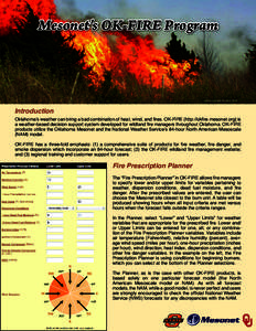 Mesonet’s OK-FIRE Program  article revised October 2014 Introduction