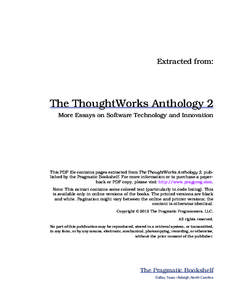 The ThoughtWorks Anthology 2