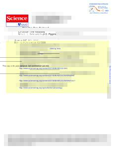Circadian Time Redoxed Mino D. C. Belle and Hugh D. Piggins Science 337, ); DOI: scienceIf you wish to distribute this article to others, you can order high-quality copies for your