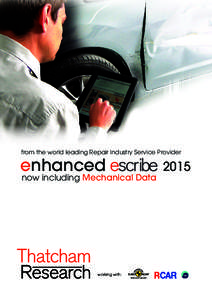 from the world leading Repair Industry Service Provider  enhanced now including Mechanical Data