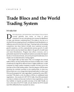 C H A P T E R  5 Trade Blocs and the World Trading System
