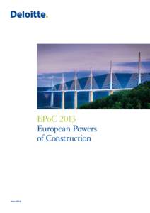 EPoC 2013 European Powers of Construction June 2014
