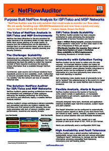 NetFlow Auditor ISP Brochure Singles page 1.1