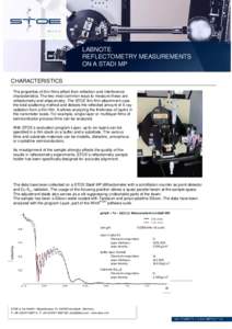 Labnote - Reflectometry Measurements on a STADI MP