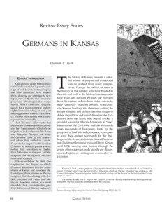 Review Essay Series  GERMANS IN KANSAS