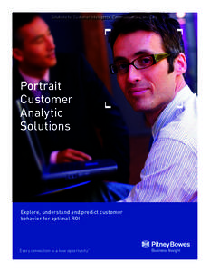 Solutions for Customer Intelligence, Communications, and Care.  Portrait Customer Analytic Solutions