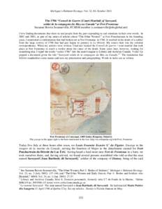 Michigan’s Habitant Heritage, Vol. 32, #4, OctoberThe 1706 “Conseil de Guerre [Court-Martial] of Savoyard, soldat de la compagnie du Muy au Canada” at Fort Frontenac Suzanne Boivin Sommerville, FCHSM member 