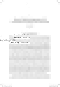 7  Selective Debunking Arguments, Folk Psychology, and Empirical Moral Psychology Daniel Kelly*
