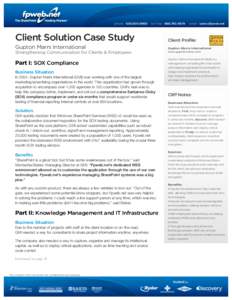Microsoft SharePoint Case Study: Hosted SharePoint from Fpweb.net Strengthens Communication for Gupton Marrs