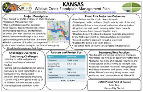 Kansas Wildcat Creek-Floodplain Management Plan