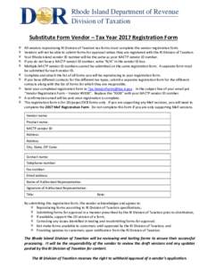 Microsoft WordVendor Registration Form