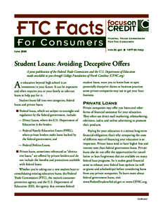 Student Loans: Avoiding Deceptive Offers