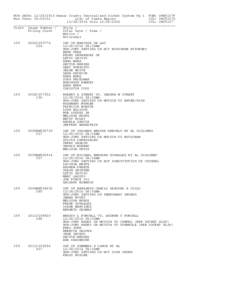 RUN DATE: Bexar County Centralized Docket System Pg 1 PGM: DKB5107P Run Time: 18:00:51 List of Cases Report JCL: DKJ5107DthruCTL: DKC5107