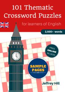 101 Thematic Crossword Puzzles for learners of English 2,500+ words  FREE