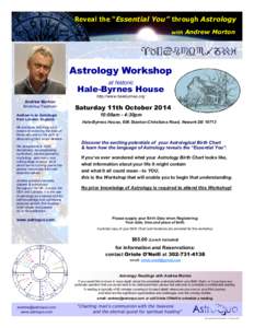 Reveal the “Essential You” through Astrology with Andrew Morton  Astrology Workshop
