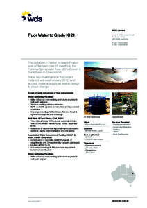 WDS Limited  Fluor Water to Grade K121 LevelBrookes Street Fortitude Valley