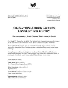Poetry / Louise Glück / Charles Wright / American literature / American poetry / Guggenheim Fellows