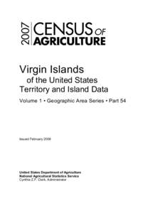 Virgin Islands of the United States Territory and Island Data Volume 1 • Geographic Area Series • Part 54  Issued February 2009
