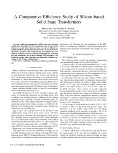 A Comparative Efficiency Study of Silicon-Based Solid State Transformers