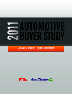 SOURCES THAT INFLUENCE PURCHASE  INTERNET IS THE MOST USED AND MOST INFLUENTIAL SHOPPING SOURCE AMONG NEW & USED VEHICLE BUYERS The Internet is the preferred information source among vehicle buyers. In fact, 71% of both