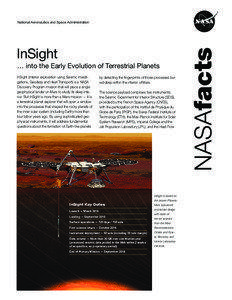 National Aeronautics and Space Administration  InSight