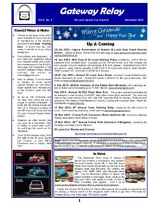 Gateway Relay Vol 2, No. 4 St Louis Sports Car Council  December 2012