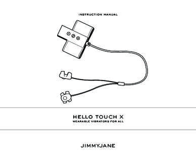 instruction manual  hello touch x wearable vibrators for all  jimmyjane