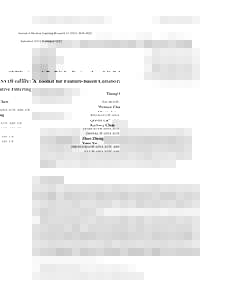Journal of Machine Learning Research3622  Submitted 10/11; PublishedSVDFeature: A Toolkit for Feature-based Collaborative Filtering Tianqi Chen