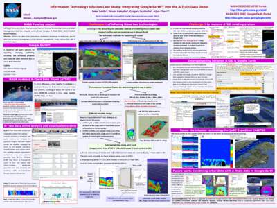 NASA/GES DISC ATDD Portal  Information Technology Infusion Case Study: Integrating Google Earthtm into the A-Train Data Depot Smith1,  Peter