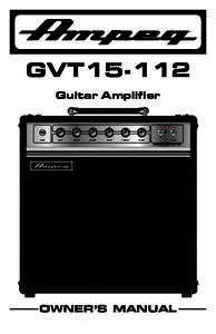 ®  GVT15-112 Guitar Amplifier  full