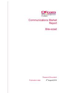 Communications Market Report Bite-sized Research Document Publication date: