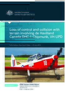 Loss of control and collision with terrain involving de Havilland Canada DHC-1 Chipmunk, VH-UPD, Coffs Harbour, New South Wales, 29 June 2014