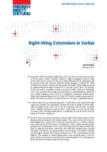 The right-wing extremism in Serbia