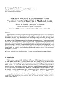 Neuroscience / Electroencephalography / Nervous system / Evoked potentials / Neurology / Perception / Cognitive science / Statistical learning in language acquisition / Colavita visual dominance effect