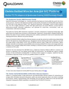 Chelsio Unified Wire for Arm (64-bit) Platform