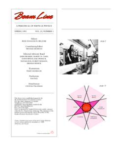 A PERIODICAL OF PARTICLE PHYSICS SPRING 1995 VOL. 25, NUMBER 1  Editors