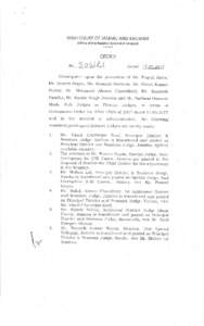 HIGH COURT OF JAMMU AND KASHMIR (Office of the Registrar General at Srinagar) ORDER  Nn 5 o S-lLs