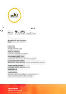 pre theatre menu shared style tasting menu 65pp edamame lightly salted (v) (gf) kingfish jalapeño