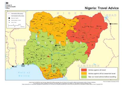 Nigeria: Travel Advice International Boundary N  SOKOTO