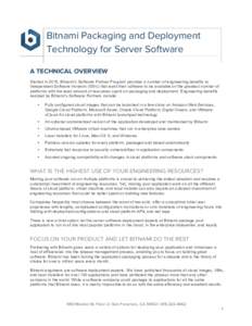 Bitnami Packaging and Deployment Technology for Server Software 