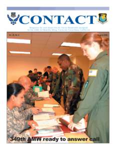 CONTACT Magazine for and about the Air Force Reservists assigned to the 349th Air Mobility Wing, Travis Air Force Base, California Vol. 26, No. 8